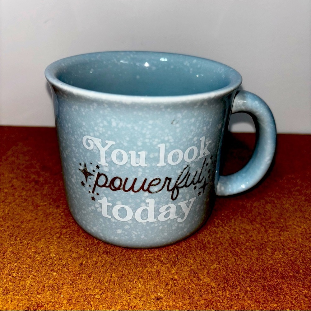 3/$15 Blue Coffee Mug Motivational Inspirational Tea